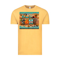 Vintage Mustard born to camp Vintage Tee - JahusDesignShop