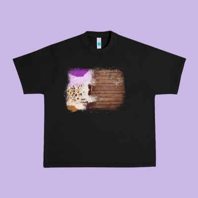 Wood Cowhide Pattern Urban Heavy Tee Designed By Bettercallsaul
