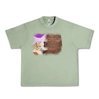 Oil Green Wood Cowhide Pattern Urban Heavy Tee - Bettercallsaul