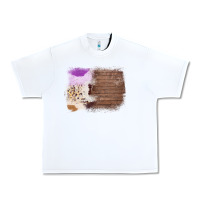 White Wood Cowhide Pattern Urban Heavy Tee - Bettercallsaul