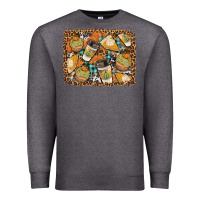 Charcoal Heather autumn distressed background Premium Sweatshirt - BundleAndBundleShop