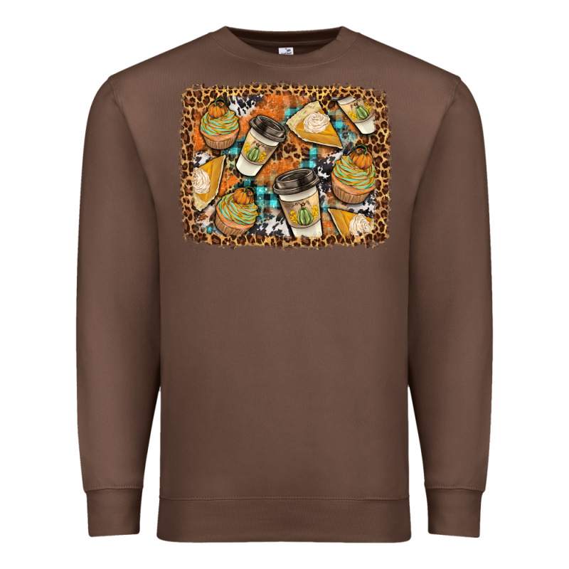 Autumn Distressed Background Premium Sweatshirt by BundleAndBundleShop | Teevron