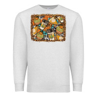 Oatmeal Heather autumn distressed background Premium Sweatshirt - BundleAndBundleShop