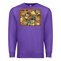 Purple autumn distressed background Premium Sweatshirt - BundleAndBundleShop