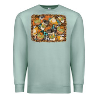 Seafoam autumn distressed background Premium Sweatshirt - BundleAndBundleShop