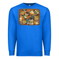 True Royal autumn distressed background Premium Sweatshirt - BundleAndBundleShop