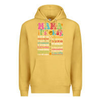 Antique Gold mama its okay Premium Hoodie - JahusDesignShop