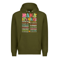 Army Green mama its okay Premium Hoodie - JahusDesignShop