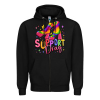 Black support drag pride Zipper Hoodie - MaliasSmallBusiness