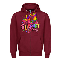 Burgundy support drag pride Zipper Hoodie - MaliasSmallBusiness