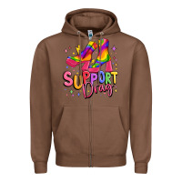 Chestnut support drag pride Zipper Hoodie - MaliasSmallBusiness