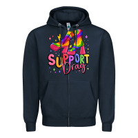 Navy support drag pride Zipper Hoodie - MaliasSmallBusiness