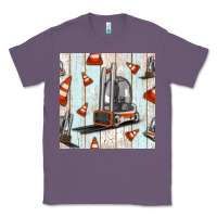 Lavender forklift seamless pattern Classic Tee - BundleAndBundleShop