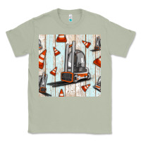 Matcha forklift seamless pattern Classic Tee - BundleAndBundleShop