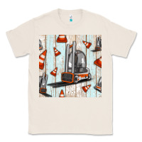 Natural forklift seamless pattern Classic Tee - BundleAndBundleShop