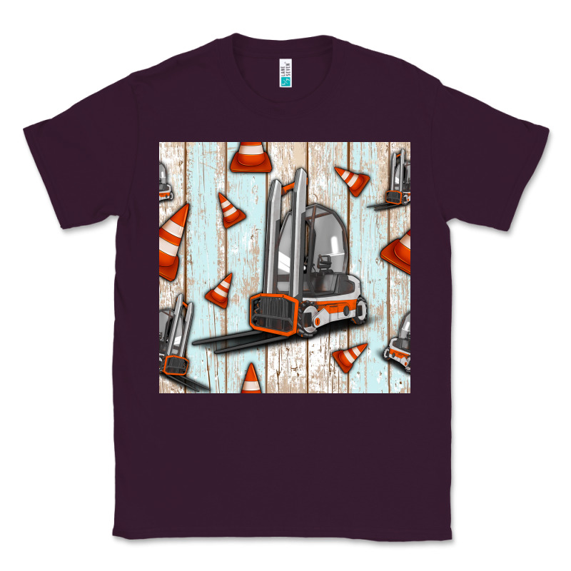 Forklift Seamless Pattern Classic Tee by BundleAndBundleShop | Teevron