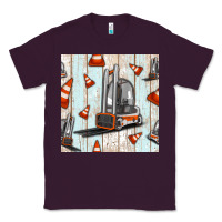 Plum forklift seamless pattern Classic Tee - BundleAndBundleShop