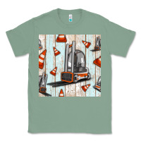 Sage forklift seamless pattern Classic Tee - BundleAndBundleShop