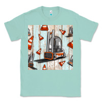 Seafoam forklift seamless pattern Classic Tee - BundleAndBundleShop