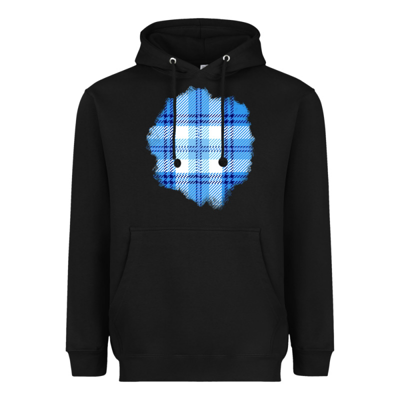 Winter Tartan Patch Heavyweight Hoodie by BundleAndBundleShop | Teevron