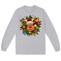 Moon Dust Christmas reindeer sunflower Long Sleeve Tee - Jasminsmagicworld
