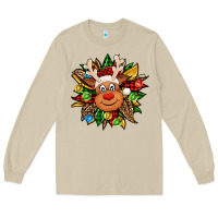 Mushroom Christmas reindeer sunflower Long Sleeve Tee - Jasminsmagicworld