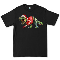 Black t rex christmas Premium Tee - RanaPortraitStore