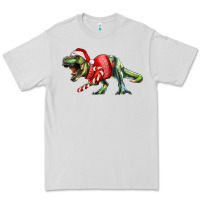 Dove Grey t rex christmas Premium Tee - RanaPortraitStore