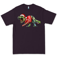Plum t rex christmas Premium Tee - RanaPortraitStore