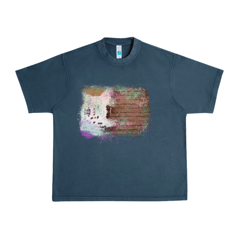 Cowhide Wood Glitter Pattern Urban Heavy Tee by Bettercallsaul | Teevron
