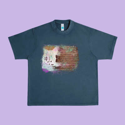 Cowhide Wood Glitter Pattern Urban Heavy Tee Designed By Bettercallsaul