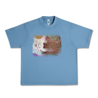 Pebble Blue Cowhide Wood Glitter Pattern Urban Heavy Tee - Bettercallsaul