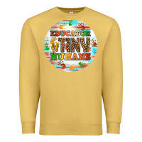 Antique Gold educator of tiny humans round earring Premium Sweatshirt - BundleAndBundleShop
