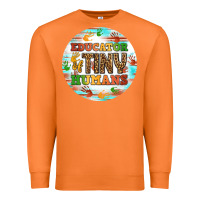 Carrot educator of tiny humans round earring Premium Sweatshirt - BundleAndBundleShop