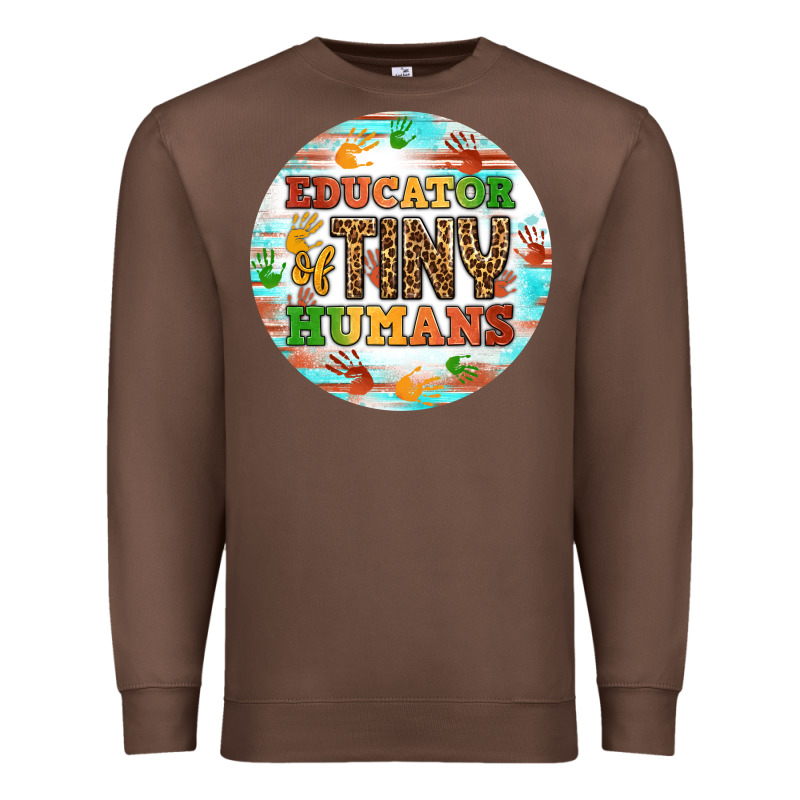 Educator Of Tiny Humans Round Earring Premium Sweatshirt by BundleAndBundleShop | Teevron