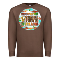 Chestnut educator of tiny humans round earring Premium Sweatshirt - BundleAndBundleShop
