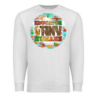 Oatmeal Heather educator of tiny humans round earring Premium Sweatshirt - BundleAndBundleShop