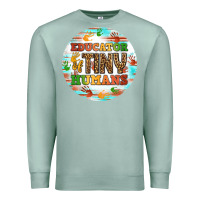 Seafoam educator of tiny humans round earring Premium Sweatshirt - BundleAndBundleShop
