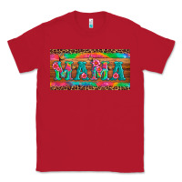 Red mama tie dye license plate template Classic Tee - Artiststas