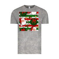 Cloud Rock christmas  santa clause and ornaments seamless  pattern Vintage Tee - BundleAndBundleShop