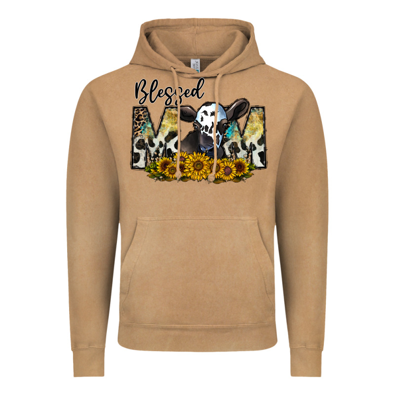 Blessed Vintage Hoodie by CowhideDigitalArt | Teevron
