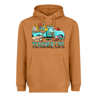 Meerkat Teacher Life With Truck Heavyweight Hoodie - BundleAndBundleShop