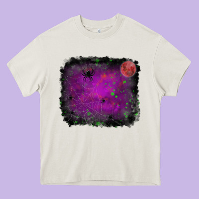 Heavy Core Tee Halloween background