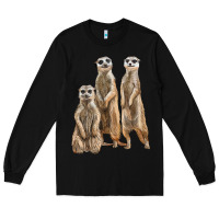 Black 3 meerkat Long Sleeve Tee - LillyAllenDesigns