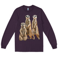 Plum 3 meerkat Long Sleeve Tee - LillyAllenDesigns
