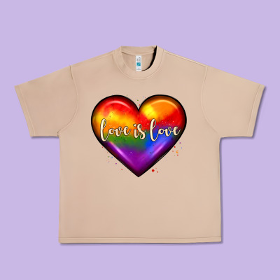Love Is Love Heart Urban Heavy Tee Designed By Jahusdesignshop
