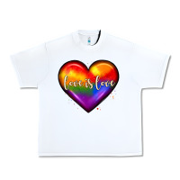 White love is love heart Urban Heavy Tee - JahusDesignShop