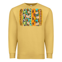 Antique Gold fall brushstroke Premium Sweatshirt - BundleAndBundleShop