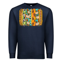 Navy fall brushstroke Premium Sweatshirt - BundleAndBundleShop
