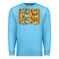 Ocean Blue fall brushstroke Premium Sweatshirt - BundleAndBundleShop